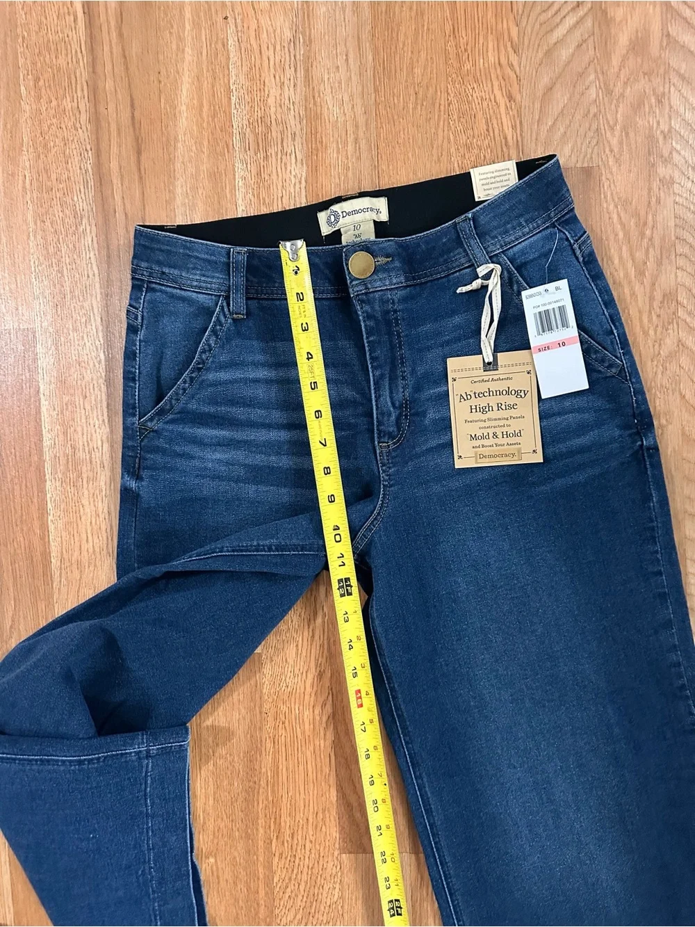 Democracy Dark Blue Wide-Leg High-Rise Jeans